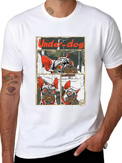 Camiseta Under-dog con diseño de bulldog francés