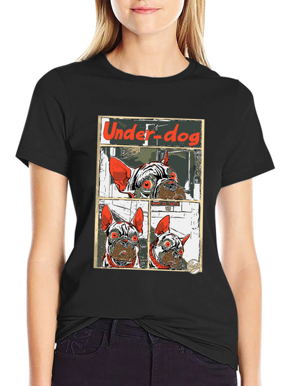 Camiseta Under-dog con diseño de bulldog francés