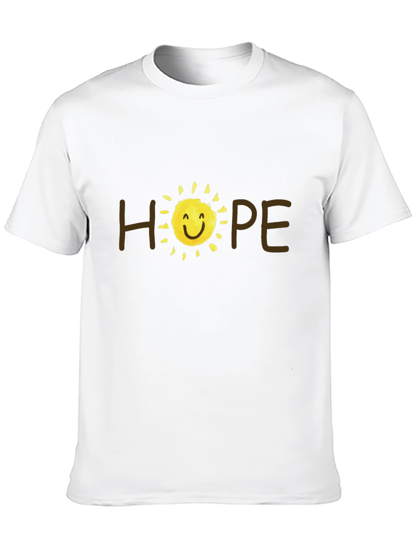 Camiseta Negra Hope con Sol Sonriente