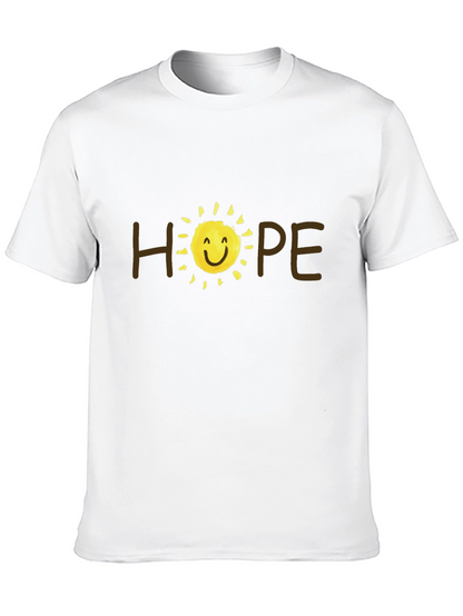 Camiseta Negra Hope con Sol Sonriente