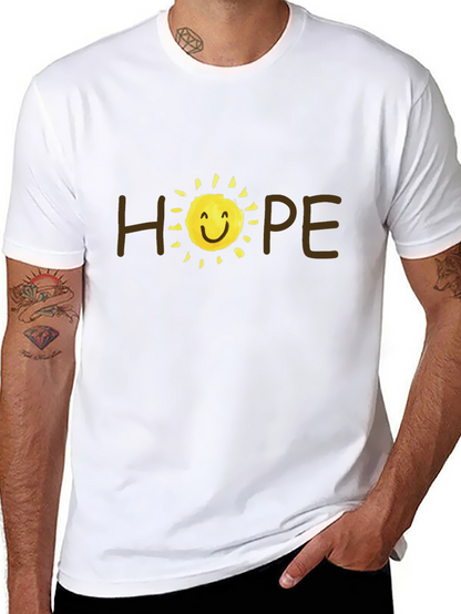 Camiseta Negra Hope con Sol Sonriente