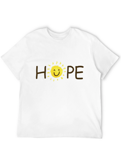 Camiseta Negra Hope con Sol Sonriente