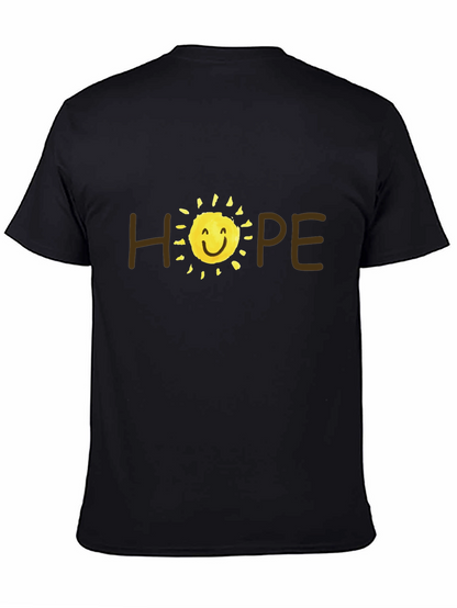 Camiseta Negra Hope con Sol Sonriente
