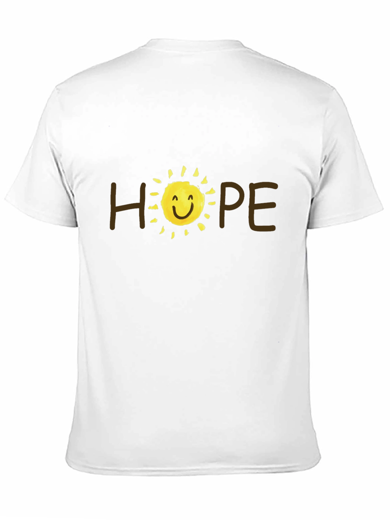 Camiseta Negra Hope con Sol Sonriente