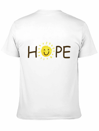 Camiseta Negra Hope con Sol Sonriente