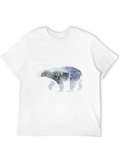 Camiseta Negra con Diseño de Oso Polar