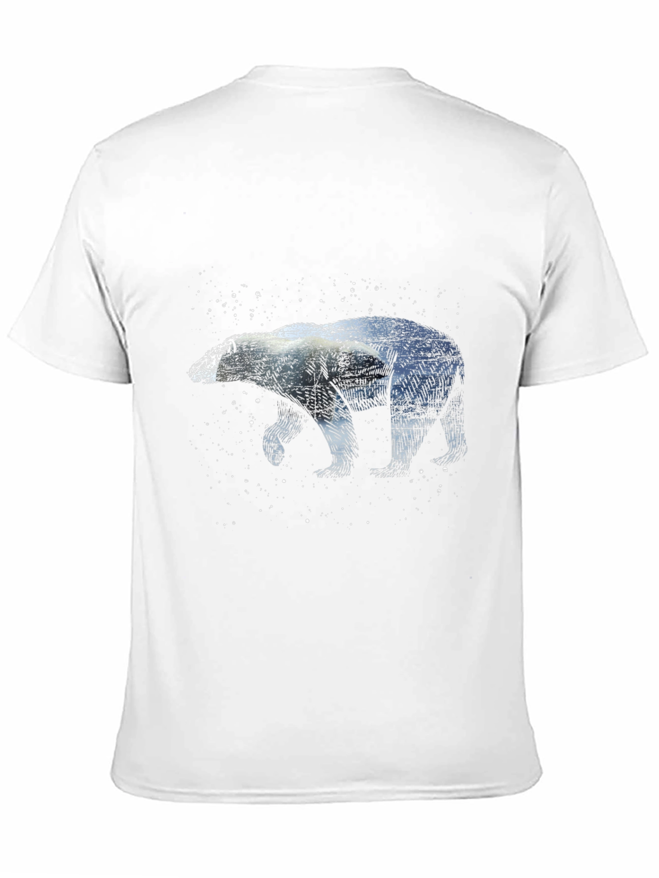 Camiseta Negra con Diseño de Oso Polar