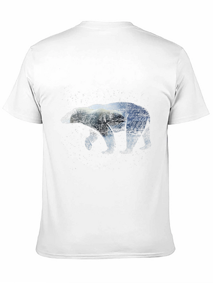 Camiseta Negra con Diseño de Oso Polar