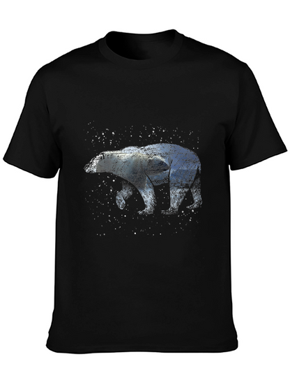 Camiseta Negra con Diseño de Oso Polar