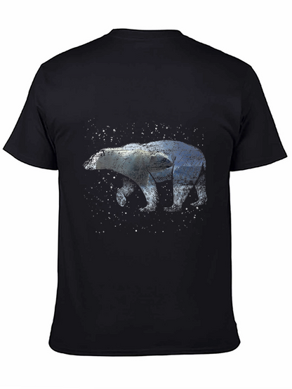 Camiseta Negra con Diseño de Oso Polar