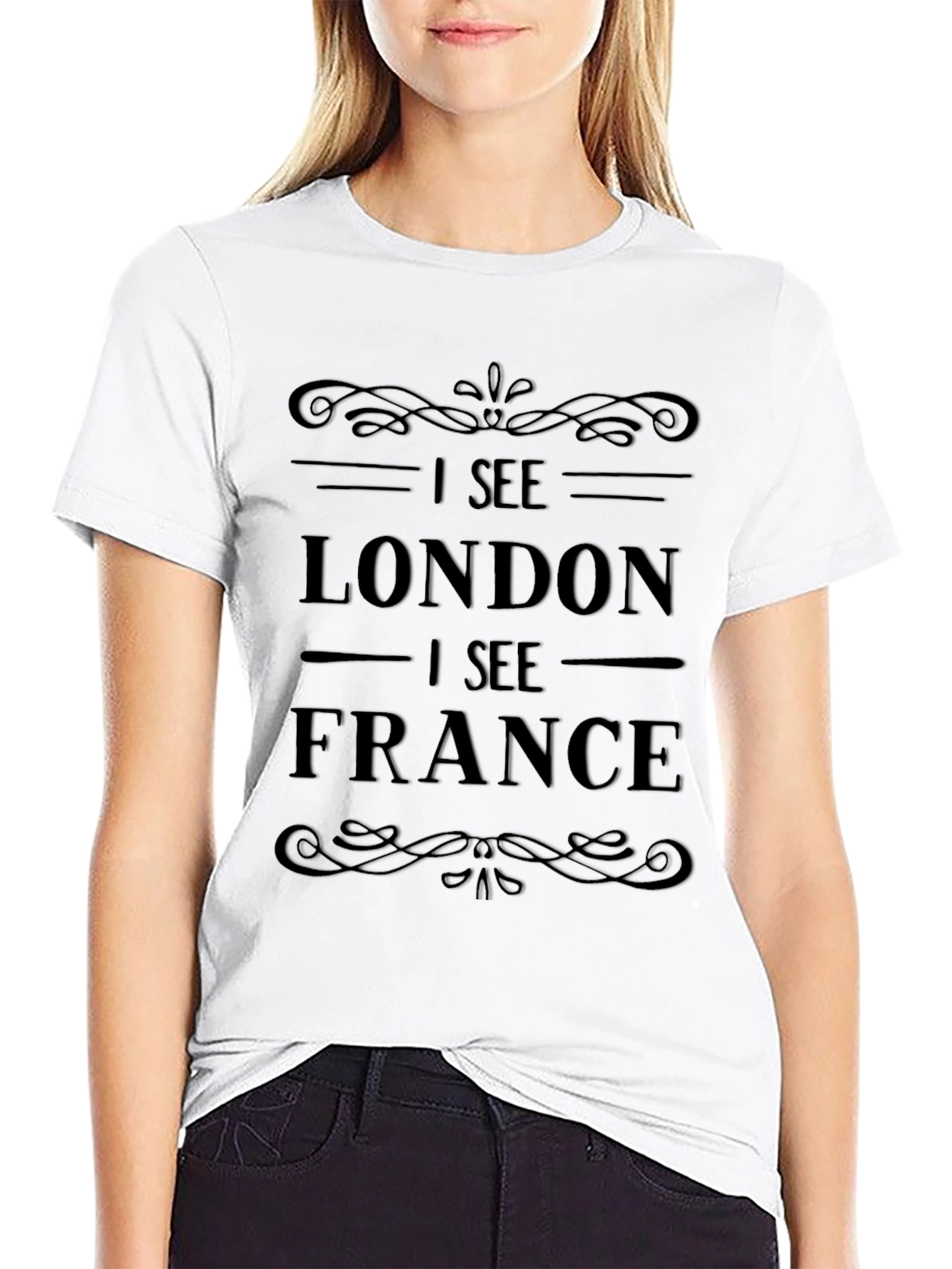 Camiseta Negra I See London I See France