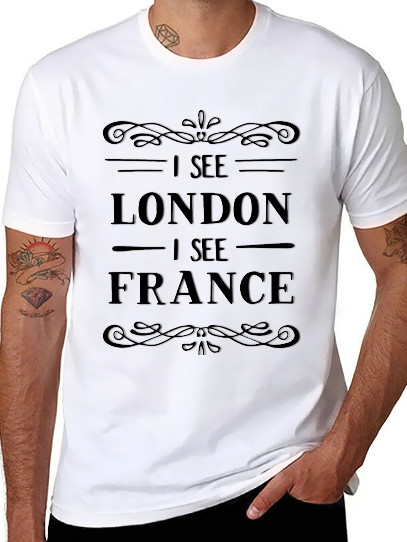 Camiseta Negra I See London I See France