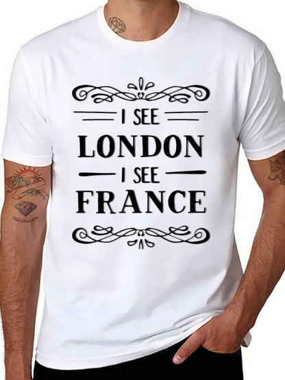 Camiseta Negra I See London I See France
