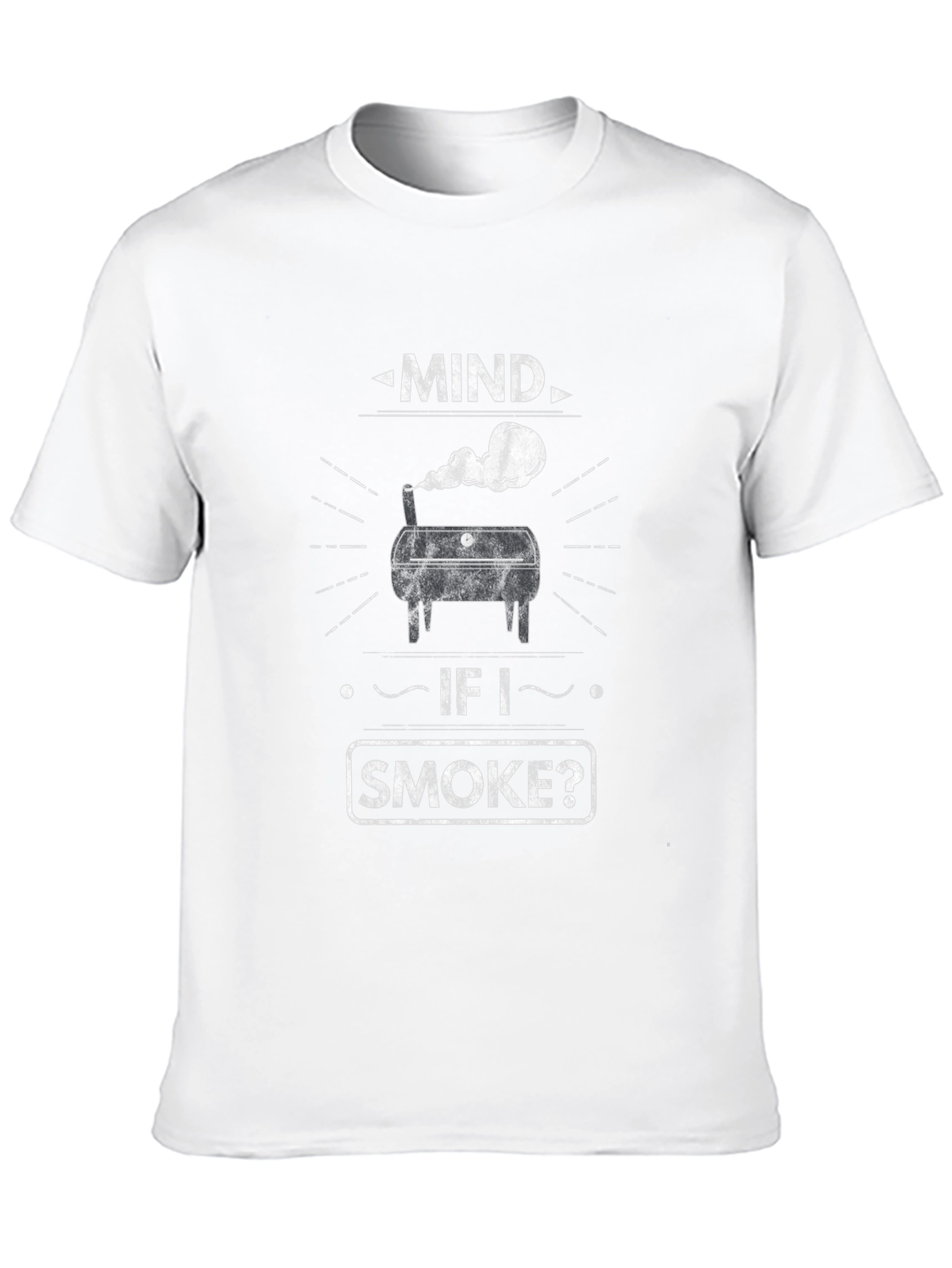 Camiseta Negra Mind if I Smoke? Parrilla