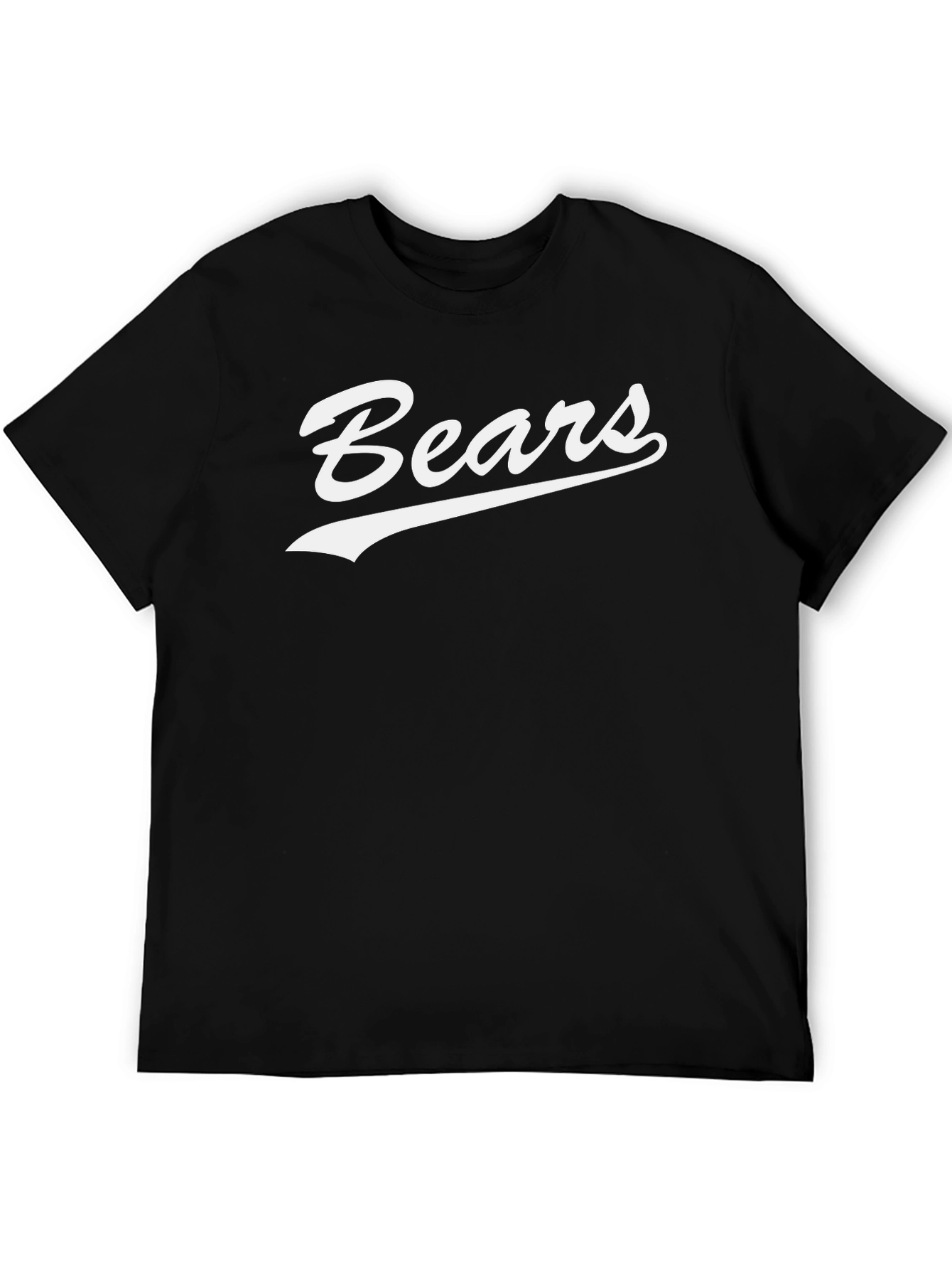 Camiseta Negra Bears Estilo Retro para Hombre