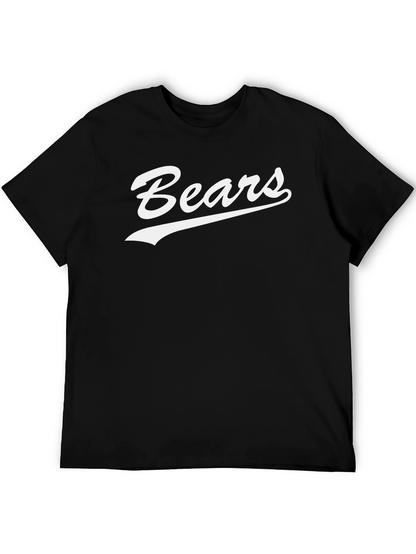Camiseta Negra Bears Estilo Retro para Hombre