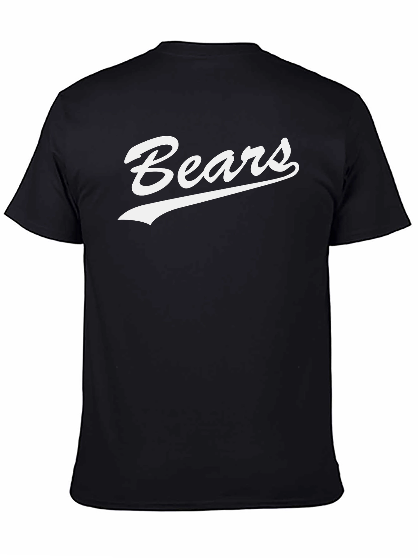 Camiseta Negra Bears Estilo Retro para Hombre