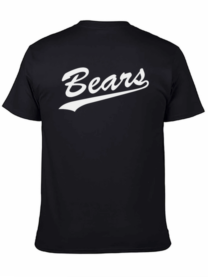 Camiseta Negra Bears Estilo Retro para Hombre