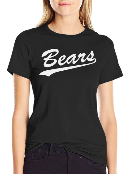 Camiseta Negra Bears Estilo Retro para Hombre