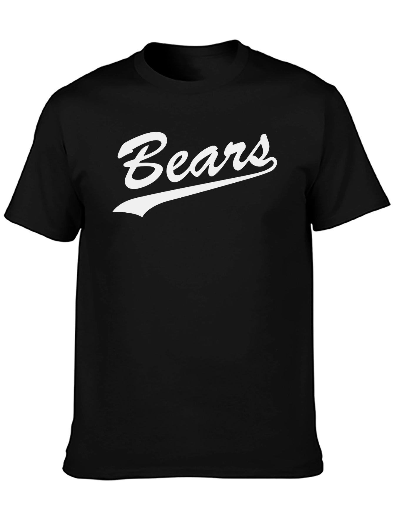 Camiseta Negra Bears Estilo Retro para Hombre