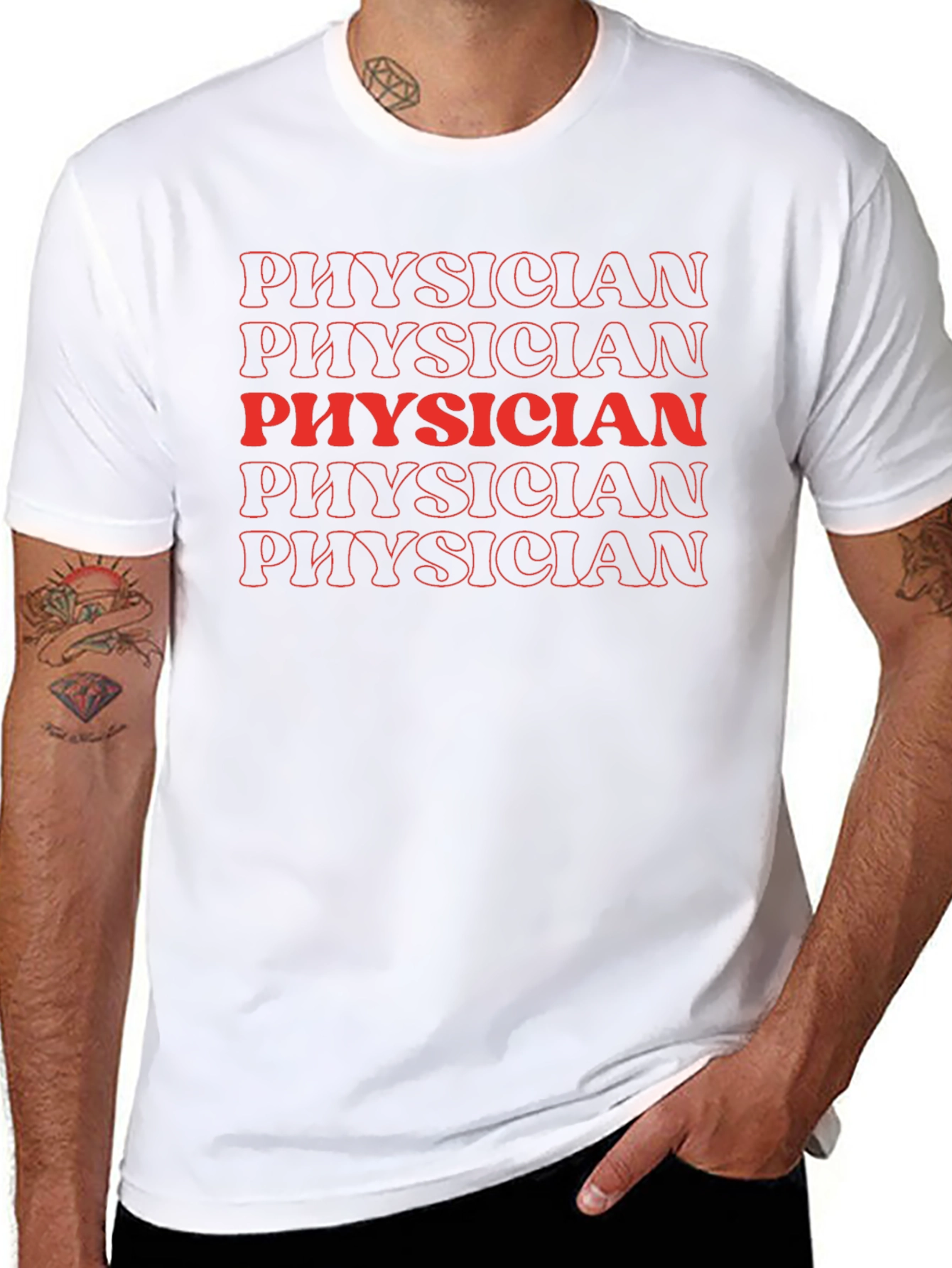 Camiseta Médicos Diseño Retro - Estilo Casual
