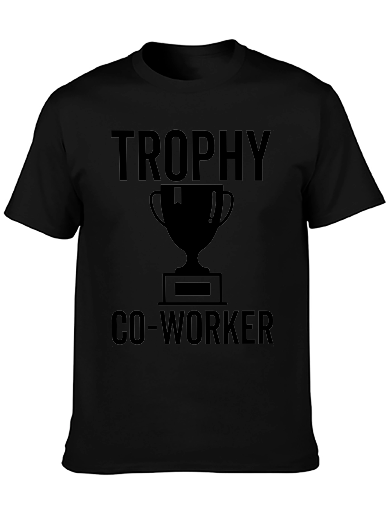 Camiseta Negra: Trofeo Co-worker