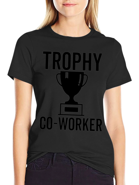 Camiseta Negra: Trofeo Co-worker