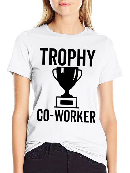 Camiseta Negra: Trofeo Co-worker