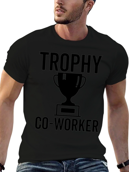 Camiseta Negra: Trofeo Co-worker
