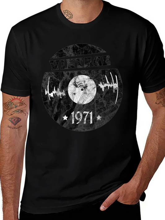 Camiseta Vintage 1971: Estilo Retro para Amantes de la Música