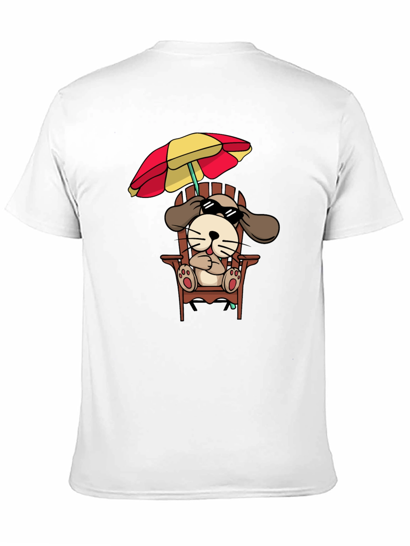 Camiseta Negra con Diseño de Perro Relajado