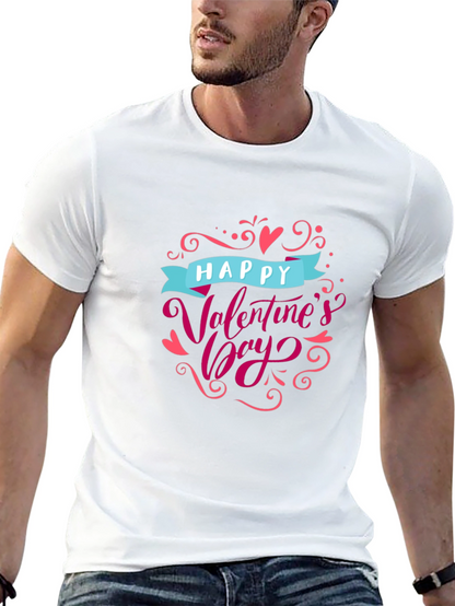 Camiseta Negra Feliz Día de San Valentín