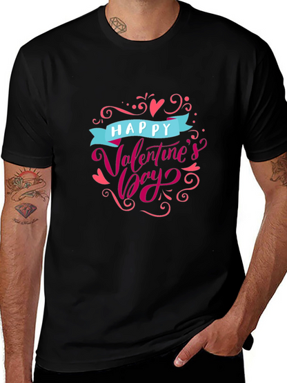 Camiseta Negra Feliz Día de San Valentín