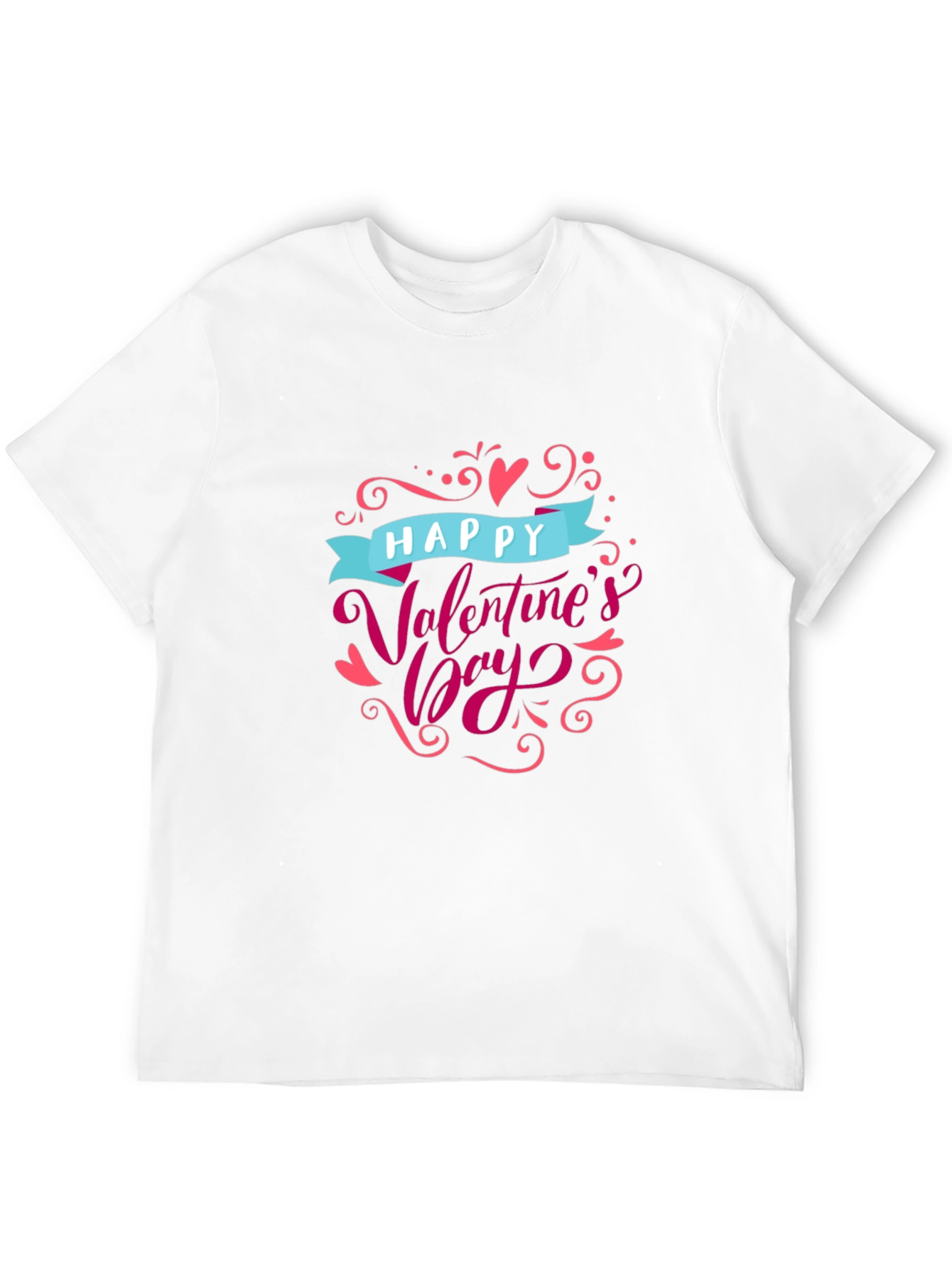 Camiseta Negra Feliz Día de San Valentín