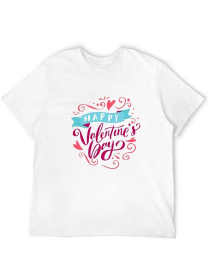 Camiseta Negra Feliz Día de San Valentín