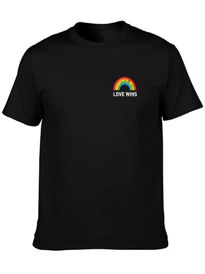 Camiseta Negra Love Wins Orgullo LGBTQ+