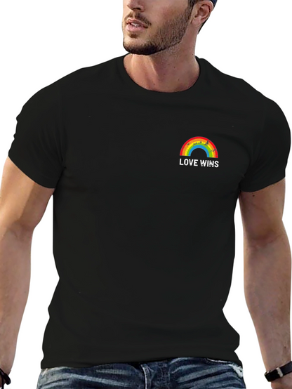 Camiseta Negra Love Wins Orgullo LGBTQ+