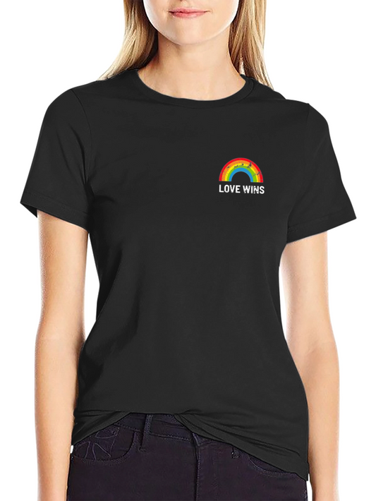 Camiseta Negra Love Wins Orgullo LGBTQ+