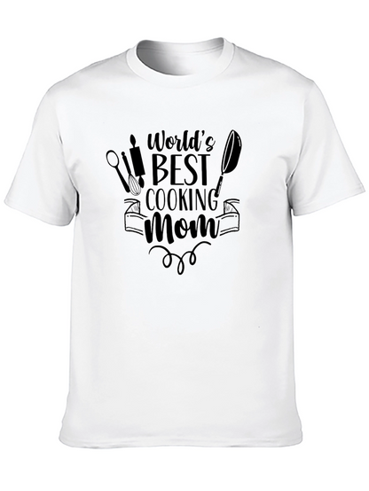 Camiseta Negra Mejor Mamá Cocinera del Mundo