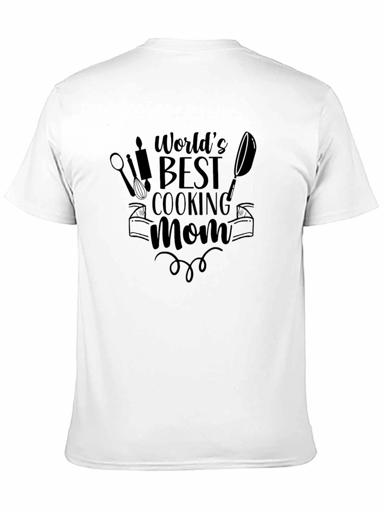 Camiseta Negra Mejor Mamá Cocinera del Mundo