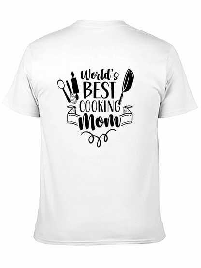 Camiseta Negra Mejor Mamá Cocinera del Mundo