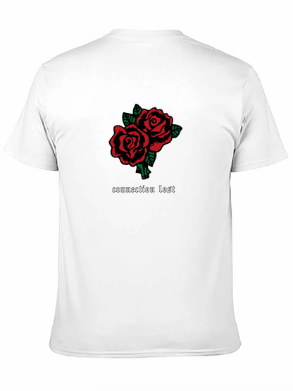 Camiseta Negra con Rosas Connection Lost