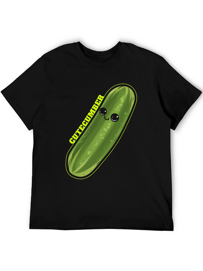 Camiseta Negra Cutecumber Kawaii