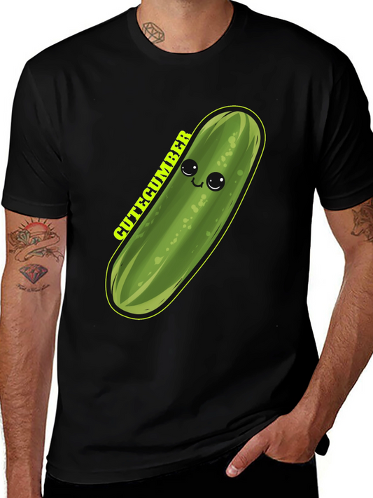 Camiseta Negra Cutecumber Kawaii