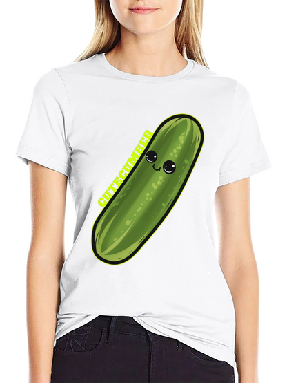 Camiseta Negra Cutecumber Kawaii