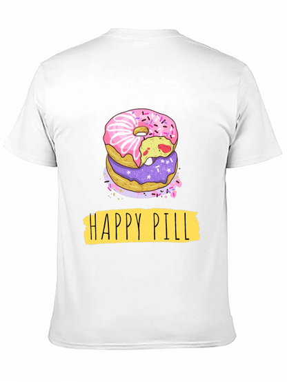 Camiseta Negra Donas Happy Pill