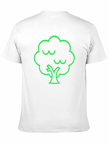 Camiseta Negra con Diseño de Árbol Verde