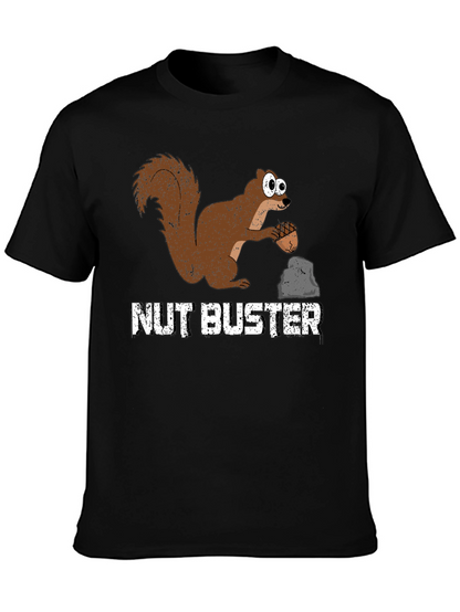 Camiseta Negra Nut Buster con Ardilla