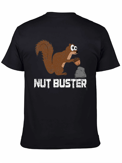 Camiseta Negra Nut Buster con Ardilla