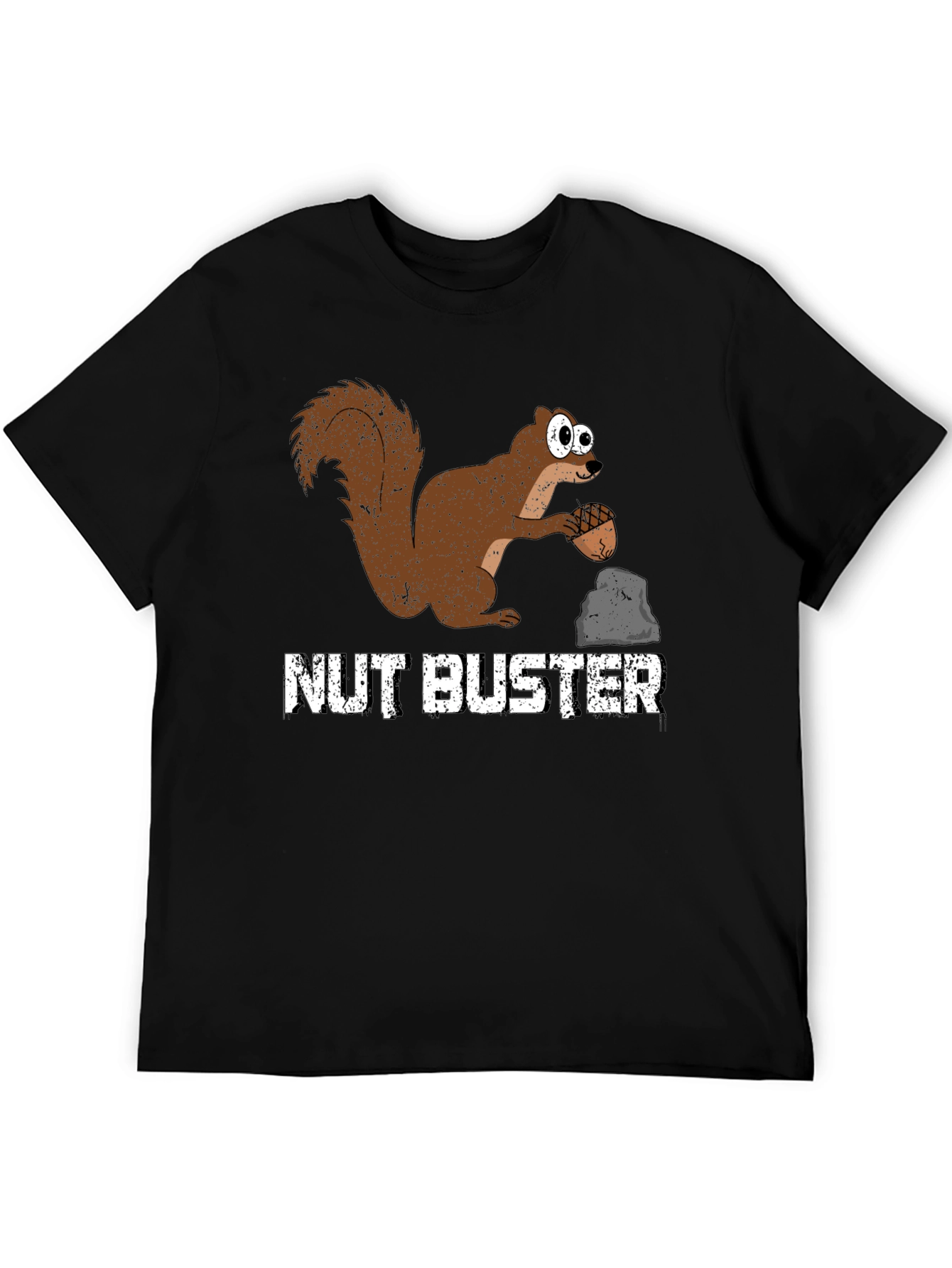 Camiseta Negra Nut Buster con Ardilla